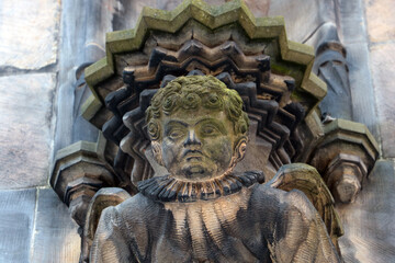 A beautiful old part of a building or church.