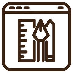file page tools web outline icon