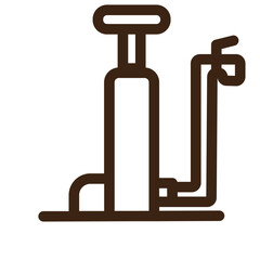 air bicycle pump tools outline icon