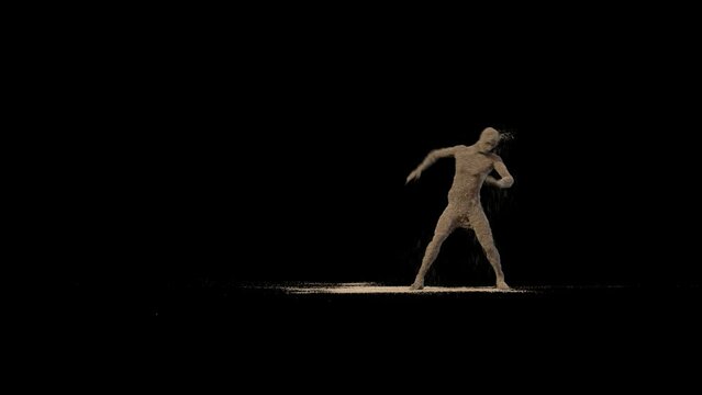 Dancing Sandman on Transparent Background
