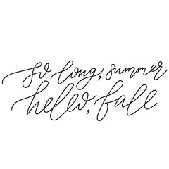 Hand drawn transparent lettering 