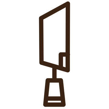brown knife icon clip art preview
