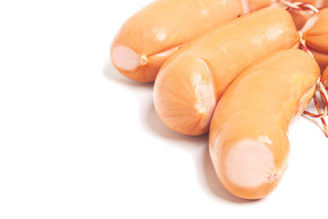 sausages isolated on white background
