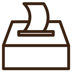 tissue tools work outline icon