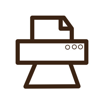 recommend clip art: printer tools work outline icon