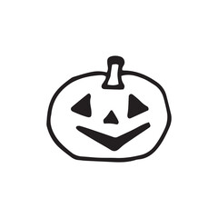 cute pumpkin illustration for halloween