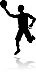 Silhouette Basketball Player