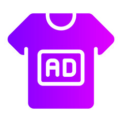 tshirt gradient icon