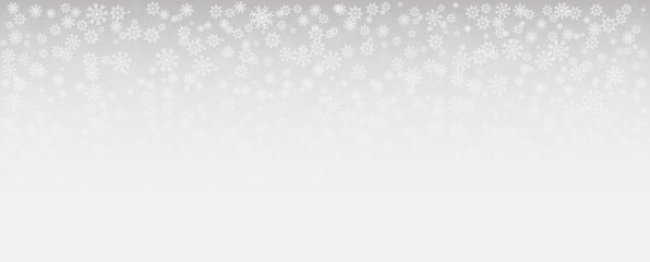 Winter white background Christmas made of snowflakes and snow with blank copy space for your text, Vector illustration.