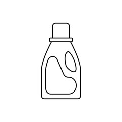 Cleaning liguid detergent icon in line style icon, isolated on white background