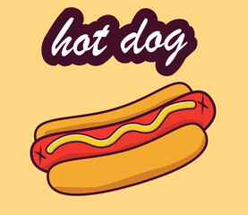 Sausage hot dog very tasty