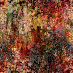 Abstract paint blurred seamless texture in warm fall natural colors Combined art technique