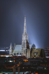 Illuminated St. Stephen's Cathedral