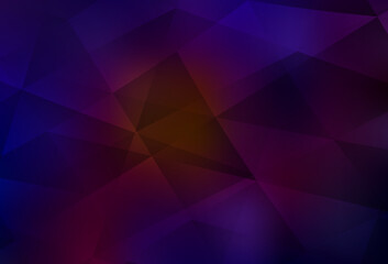 Obraz premium Dark Blue, Red vector abstract polygonal pattern.
