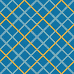 Yellow and blue, seamless pattern background.  With cross cross checks. Perfect for fabric, scrapbooking, quilting, wallpaper and many more projects.