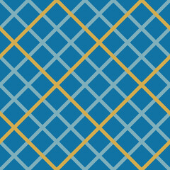Yellow and blue, seamless pattern background.  With cross cross checks. Perfect for fabric, scrapbooking, quilting, wallpaper and many more projects.