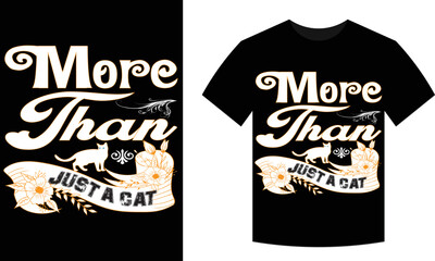 cat t-shirt design	