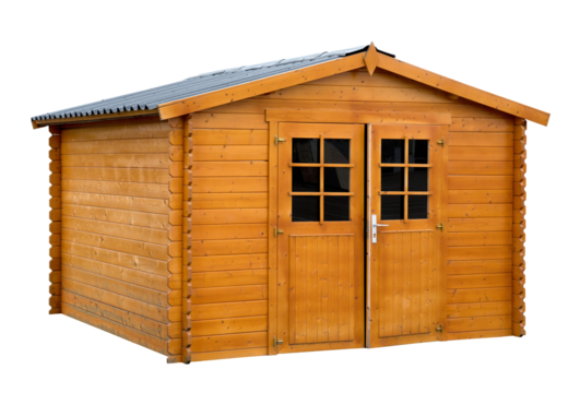 A small hut of garden in wood