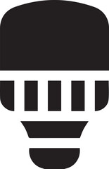 light bulb icon. Idea icon symbol. Lamp icon. Idea lamp icon. Bulb icon design. electronics light bulb. Monochrome icon