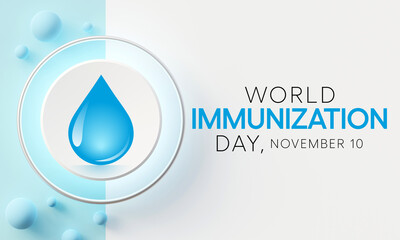 World Immunization day is observed every year on November 10, it is the process by which an individual's immune system becomes fortified against an agent. 3D Rendering
