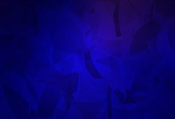 Obraz premium Dark BLUE vector background with abstract polygonals.