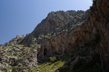 Fototapeta na wymiar mountains in the Serra de Tramuntana, mountain range on Mallorca island (Spain, Balearic Islands)