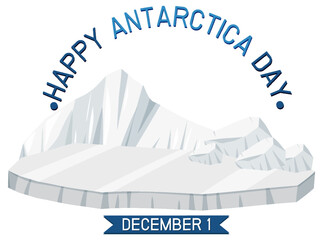 Antarctica day poster template © blueringmedia