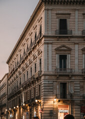 Fototapeta na wymiar Sicilian architecture in Catania