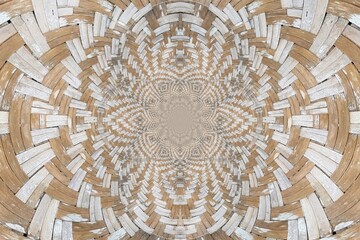 white brown twist pattern with circles background