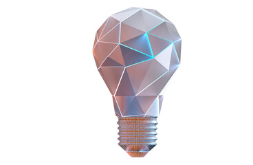 Obraz premium 3d Light bulb idea concept top view