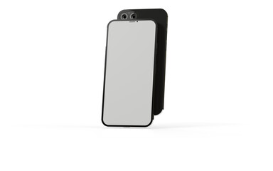 smartphone  With Blank Screen in 3d