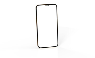 Smartphone. Mobile phone Template. Telephone 3d