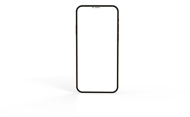 realistic smartphone template mockup for user experience presentation