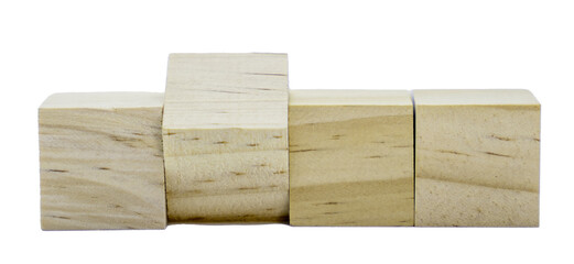  blank  wooden cubes- PNG alpha channel - graphic resources