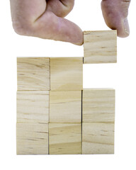  blank  wooden cubes- PNG alpha channel - graphic resources