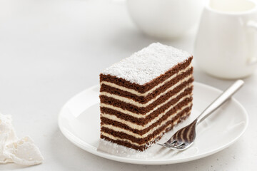 Delicious chocolate honey cake