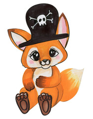 Hand drawn cute baby animals