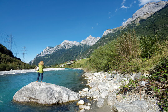 Schweiz - Amsteg - Fluss Reuss