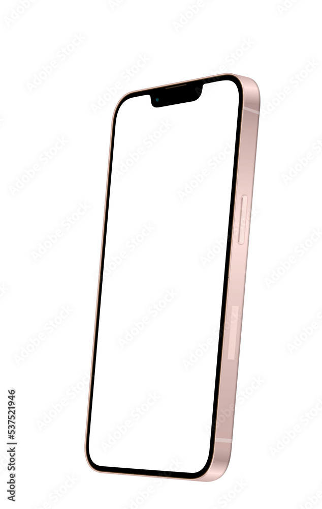 Poster realistic smartphone mockup. realistic, high quality smart phone mockup for ui ux presentation.