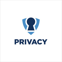 privacy abstract logo vector template