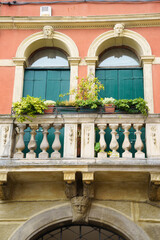 Historic buildings of Monselice, Padua, italy