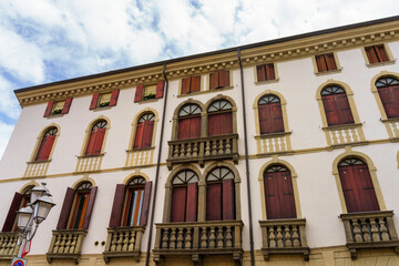 Fototapeta premium Historic buildings of Monselice, Padua, italy