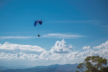 paragliding in the mountains