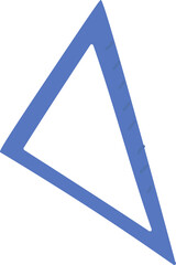 Triangle ruler illustration