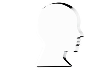 Naklejka premium 3D Human Male Head