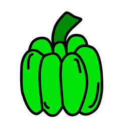 red and green peppers illustration