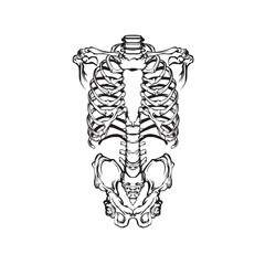 black and white illustration of a person