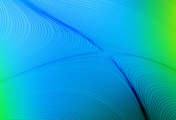 Light Blue, Green vector background with wry lines.