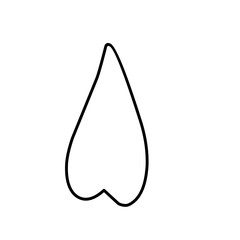 Naklejka premium hand drawn doodle of heart