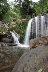 Fototapeta premium waterfall in the woods long exposure